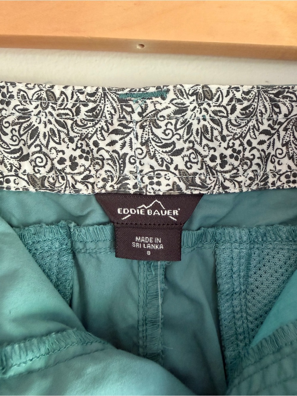 NEW Eddie Bauer Sage Green Cotton/Nylon Cargo Mini Skirt Size 8 - Picture 6 of 8